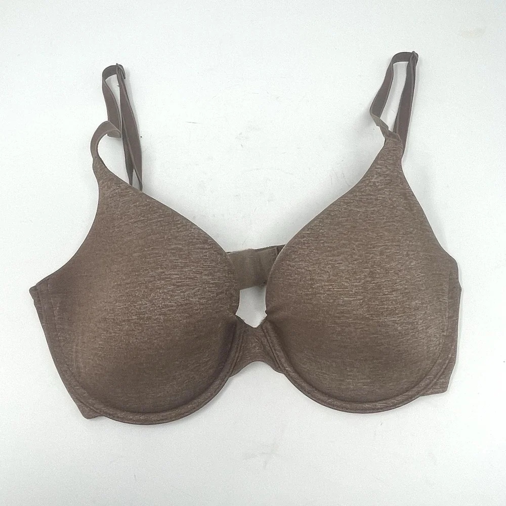 Victoria's Secret 32D Uplift Semi Demi Brown Multiway Underwire Bra